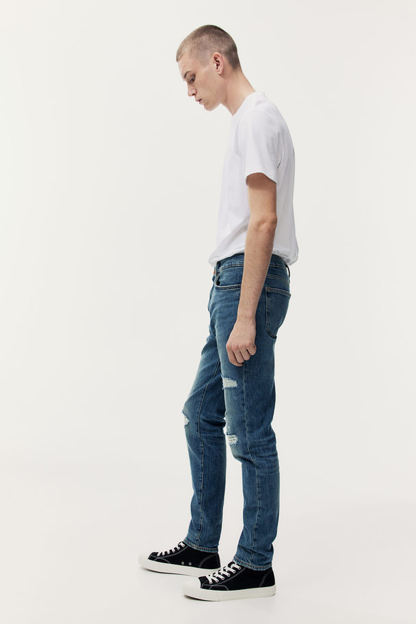H&M Skinny Jeans Dark Denim Blue