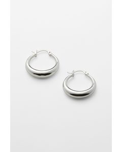 Mija Hoop Earrings Silver