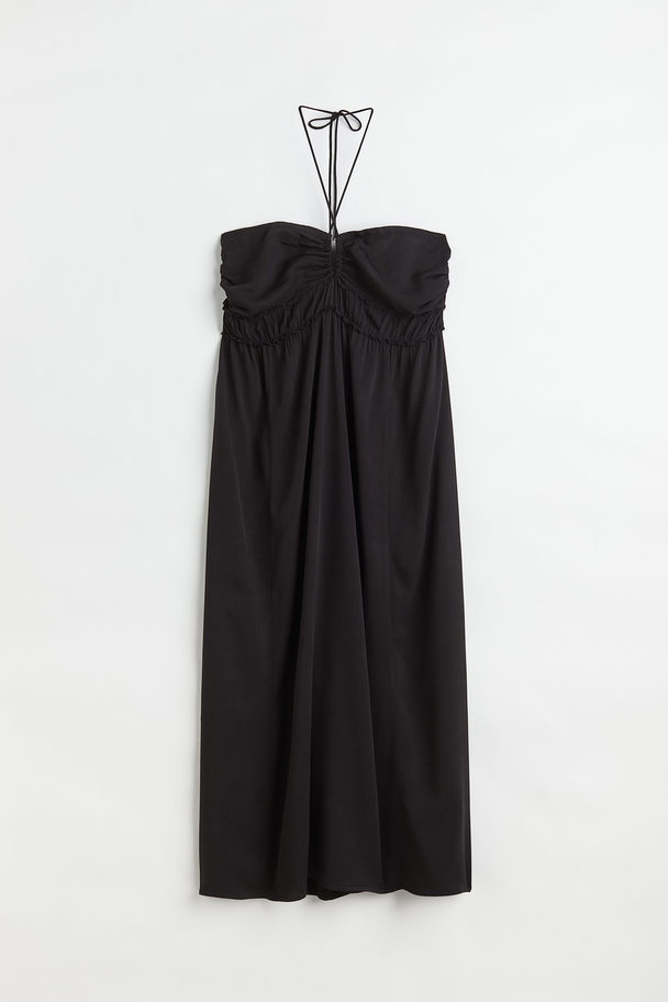 H&M H&m+ Tie-detail Dress Black