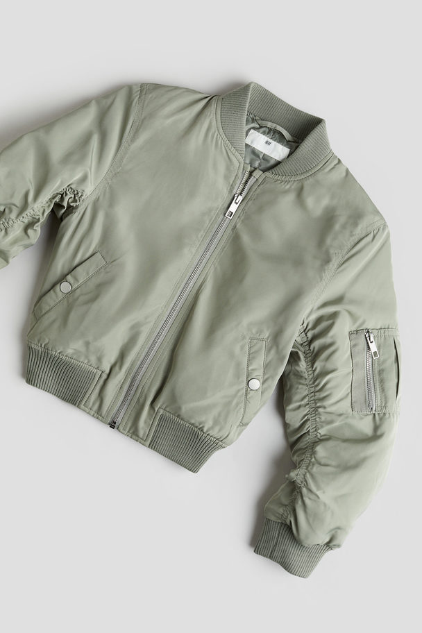 H&M Pilotenjacke Khakigrün