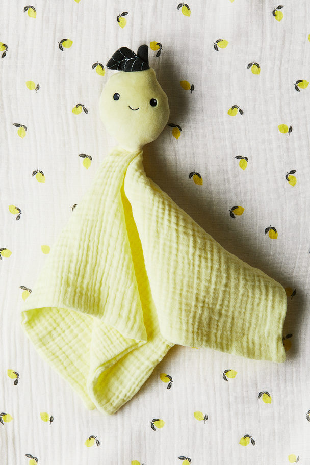 H&M HOME Cotton Muslin Comfort Blanket Light Yellow/lemon