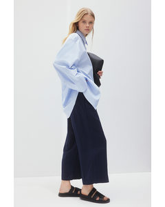 Pull-on Culottes Navy Blue