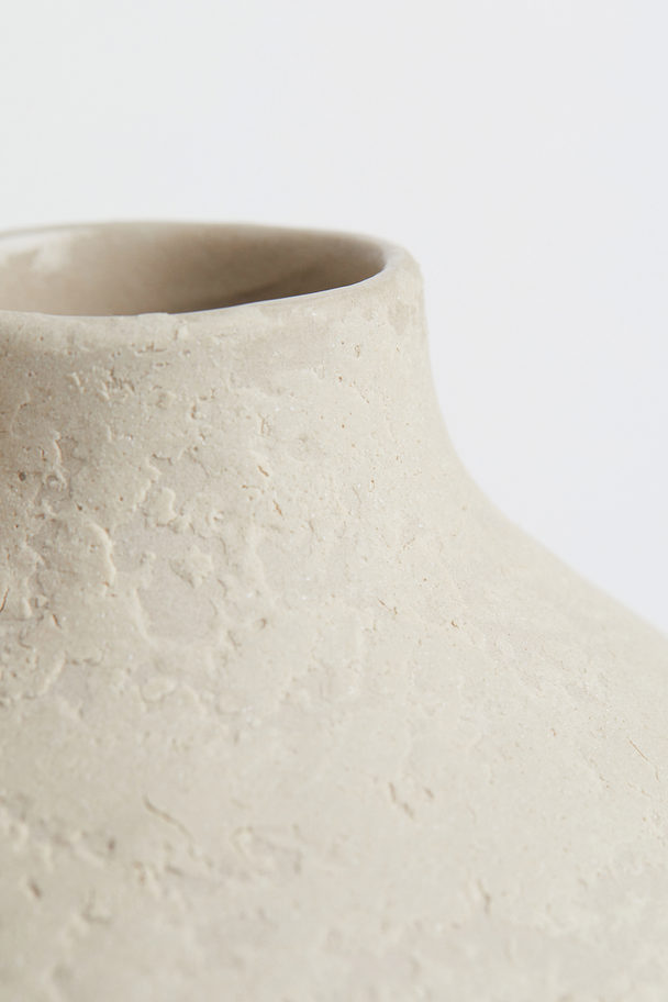 H&M HOME Small Terracotta Vase Light Beige