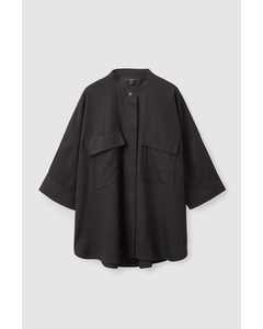 Oversized Utility Shirt Black