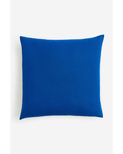 Cotton Canvas Cushion Cover Royal Blue