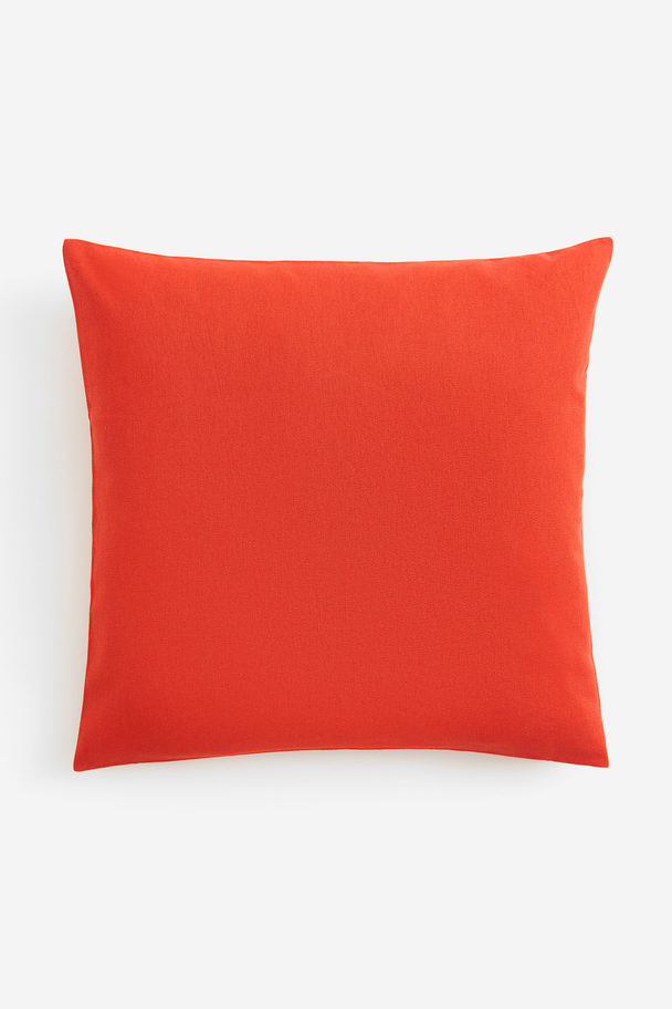 H&M HOME Cotton Canvas Cushion Cover Orange