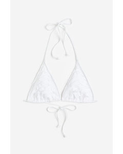 Triangel-Bikinitop Weiß
