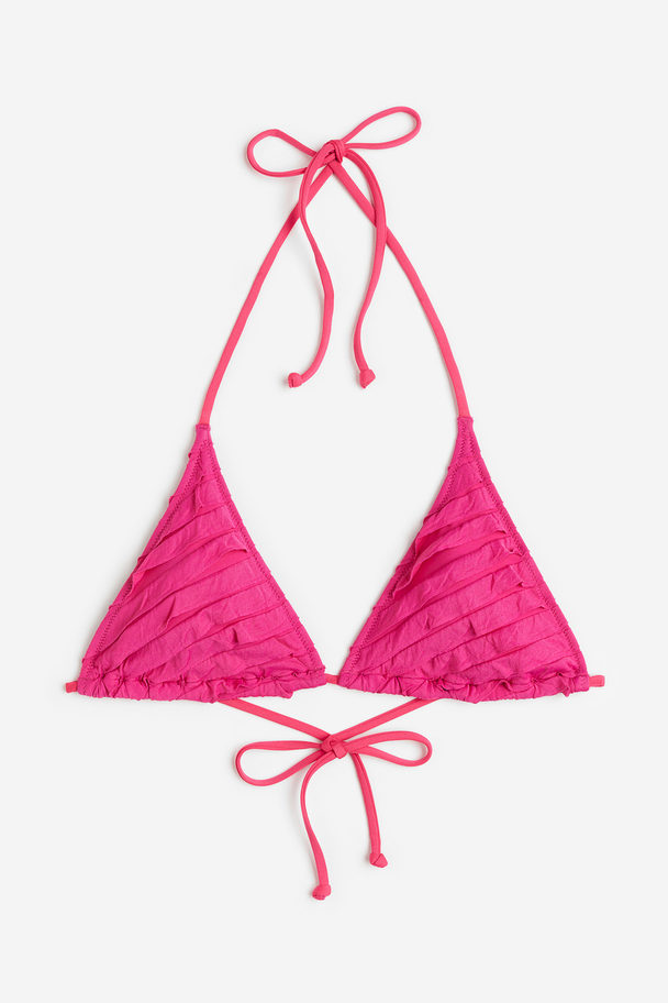 H&M Triangel-Bikinitop Cerise