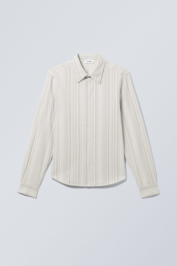 Weekday Oscar Regular Striped Shirt Mole Stripes