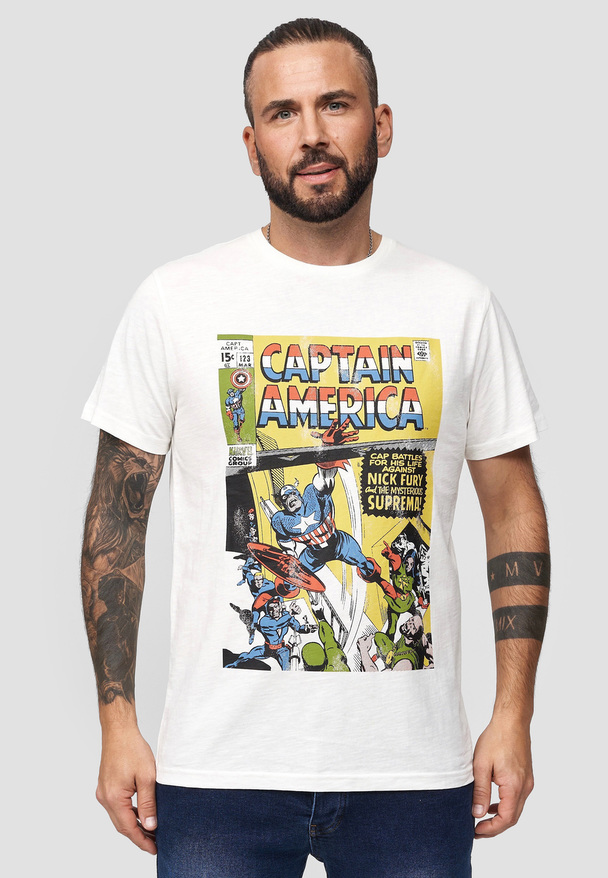 Re:Covered Marvel Captain America Battles T-Shirt