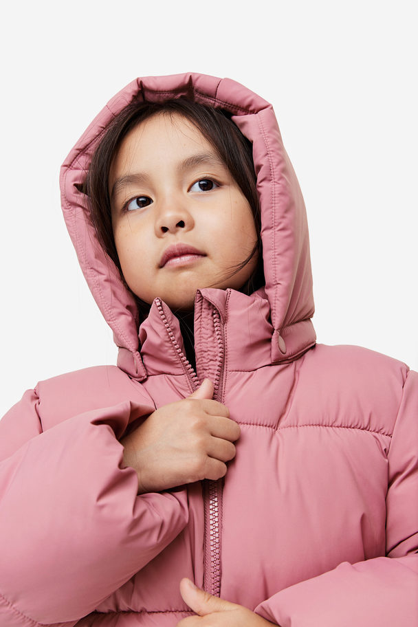 H&M Water-repellent Puffer Jacket Pink