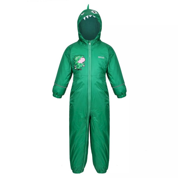 Regatta Regatta Childrens/kids Mudplay Peppa Pig Dinosaur Puddle Suit