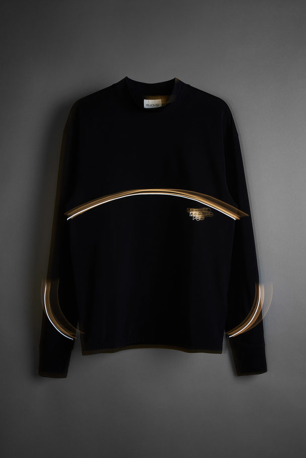 H&M Drymove™ Warm Running Sweatshirt Black