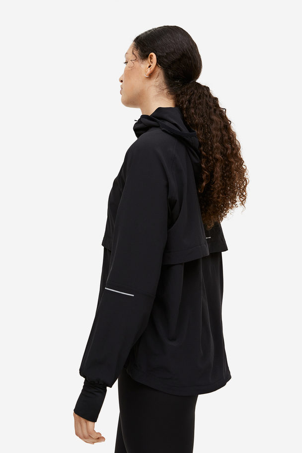 H&M Hardloopjack – Relaxed Fit Zwart