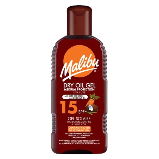 Malibu Malibu Dry Oil Gel Spf15 With Carotene & Coconut Oil 200ml
