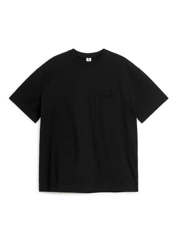 ARKET Oversized Heavyweight T-shirt Black