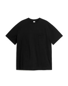 Oversized T-shirt Van Zware Kwaliteit Zwart