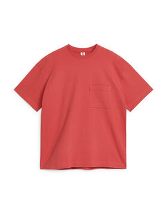 Oversized T-shirt Van Zware Kwaliteit Rood