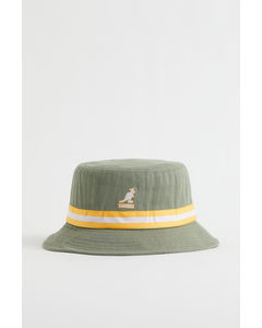 Kg Stripe LahinchBucket Hat Oil Green
