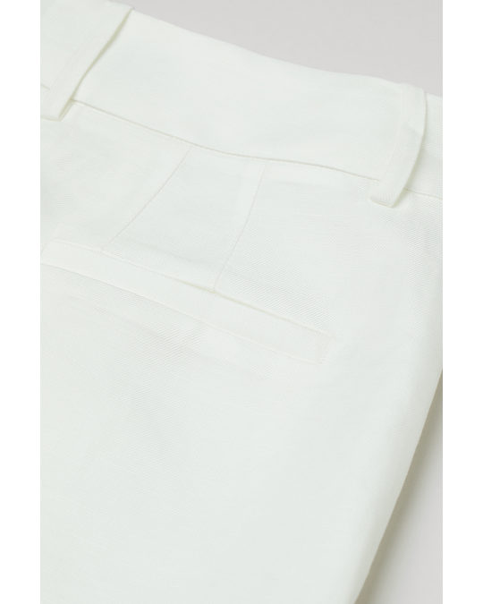 H&M Cigarette Trousers White