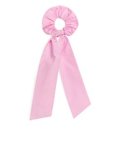 Bow Scrunchie Pink