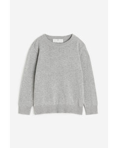 Cotton Jumper Grey Marl