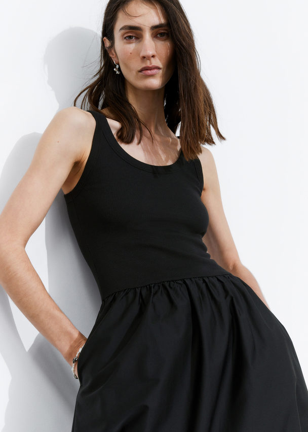 & Other Stories Tank Midi Dress Black