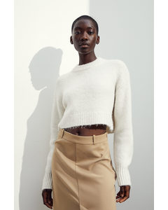 Cropped Jumper Natural White