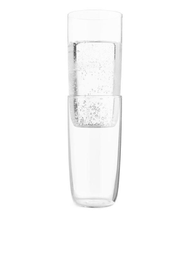 ARKET Höga Dricksglas, 2-pack Klart Glas