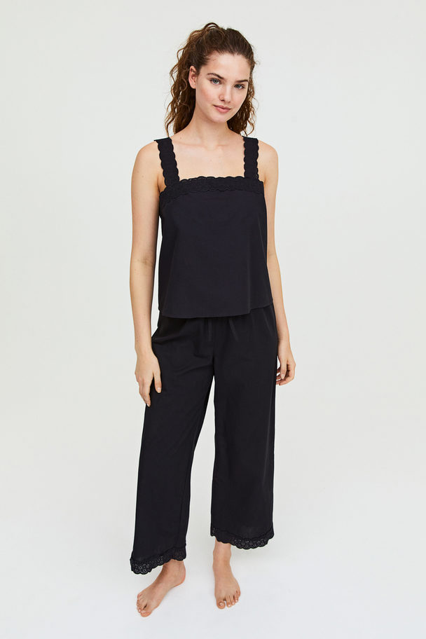H&M Pyjamatop En -broek Zwart
