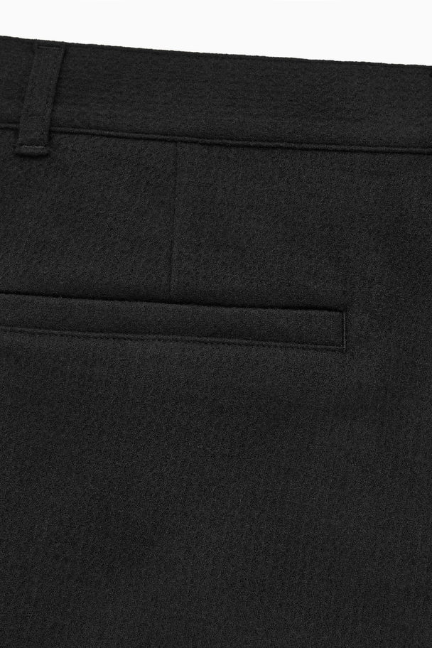 COS Tapered Wool Chinos Black
