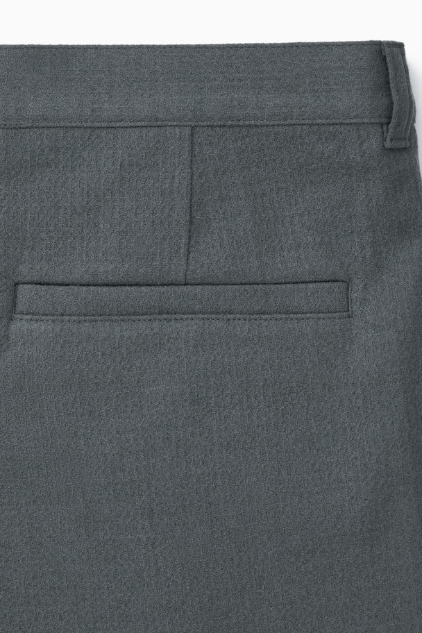 COS Tapered Wool Chinos Dark Turquoise
