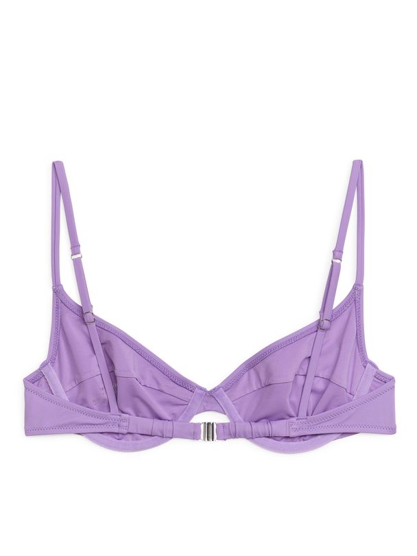 Arket Wired Bikini Top Lilac