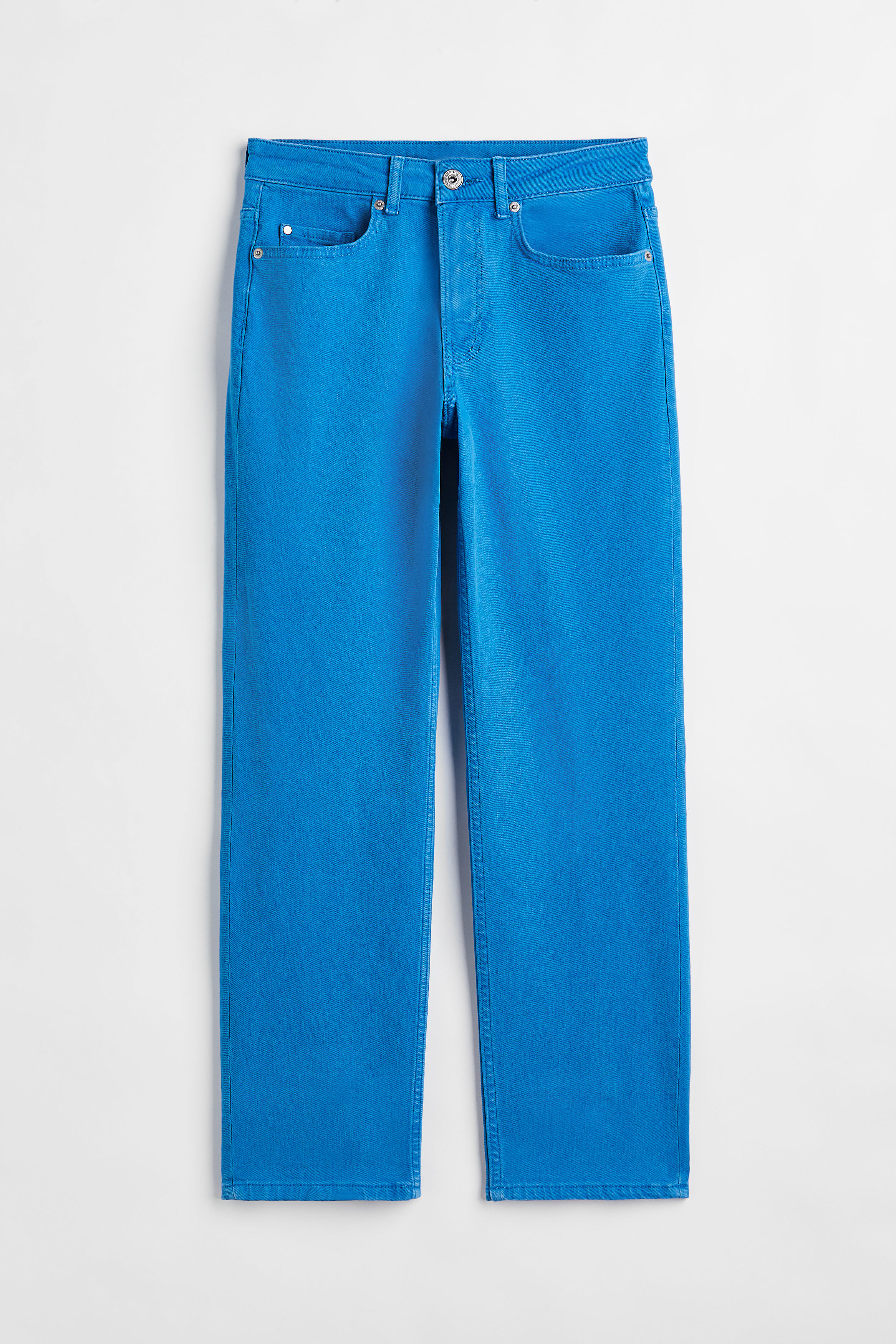 Billede af H&M Slim Regular Ankle Jeans Blå, Skinny jeans. Farve: Blue I størrelse 32