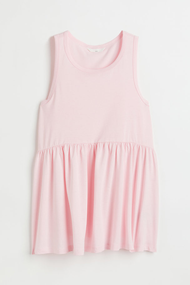 H&M Mama Modal-blend Sleeveless Top Light Pink