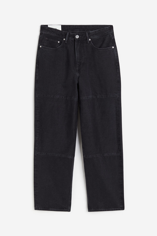 H&M Loose Jeans Sort