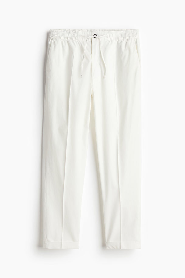 H&M Elegante Joggpants in Regular Fit Weiß