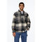 Regular Fit Teddy-lined Overshirt Black/grey Checked