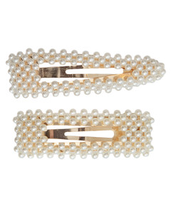 Bybarb Hairclip 2-p Classic Pearl
