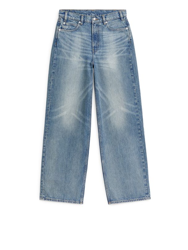ARKET Maple Vida Jeans Med Hög Midja Tvättad Blå