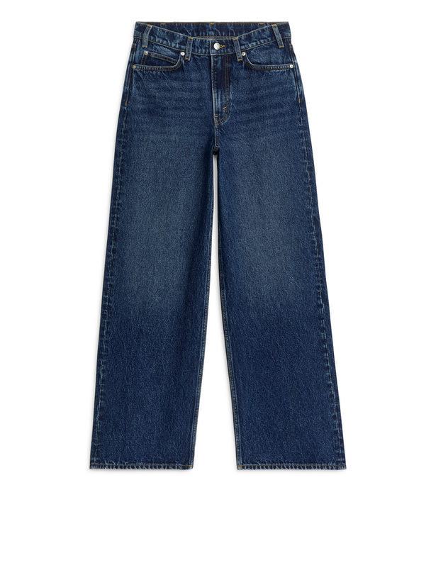 ARKET Maple High Wide Jeans Dark Blue