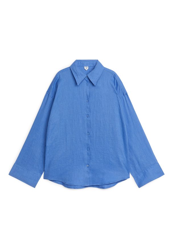 ARKET Linen Shirt Blue
