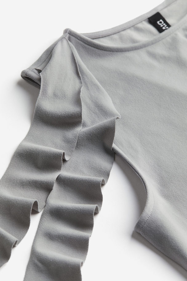 H&M Strap-detail Vest Top Light Grey