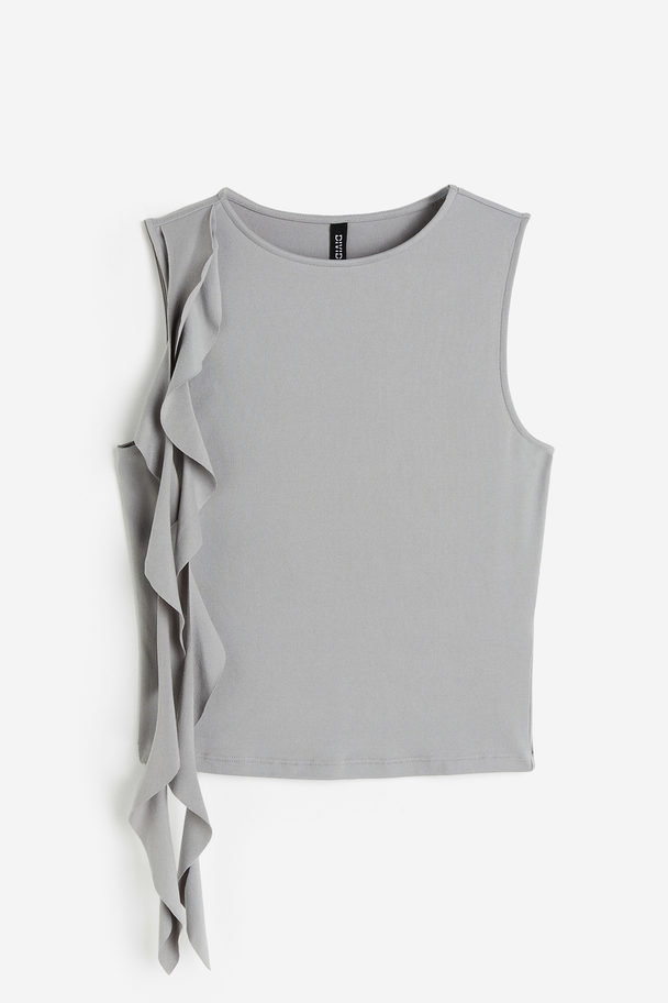 H&M Strap-detail Vest Top Light Grey