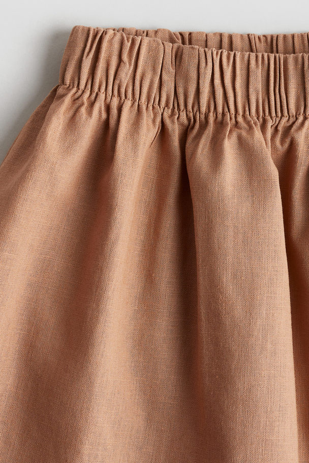 H&M 2-piece Linen-blend Set Brown