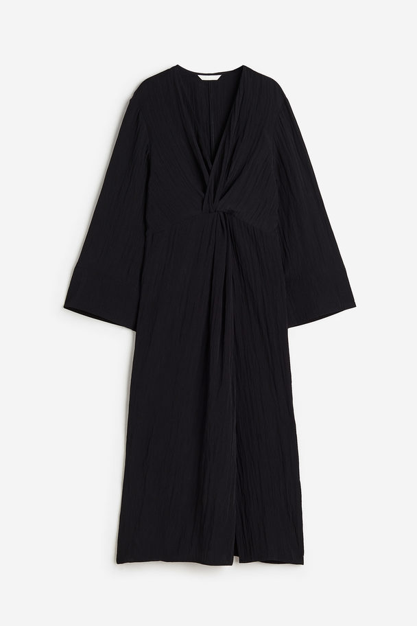 H&M Kleid mit Twistdetail Schwarz