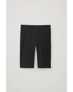 Cotton Jersey Slim-fit Shorts Black