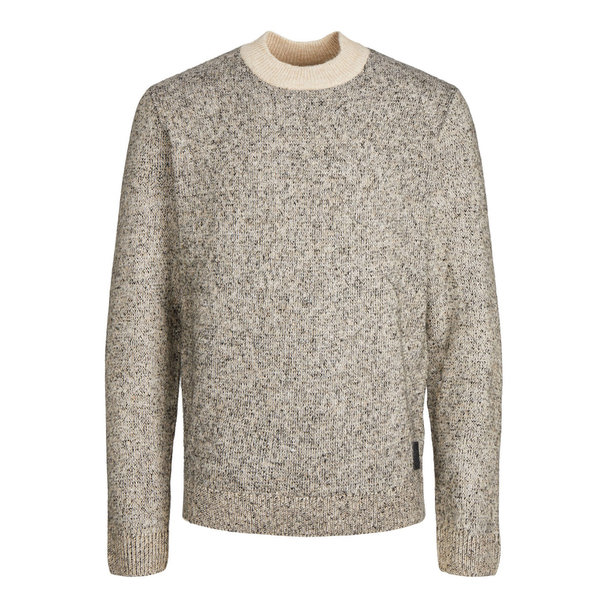 Jack and Jones Jack & Jones Space Knit Mock Neck Beige