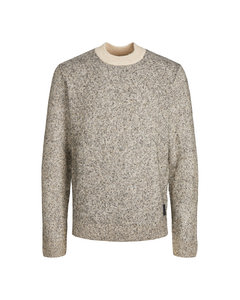 Jack &amp; Jones Space Knit Mock Neck Beige