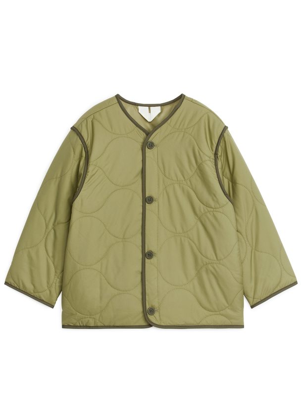 ARKET Quilted Jacket Green